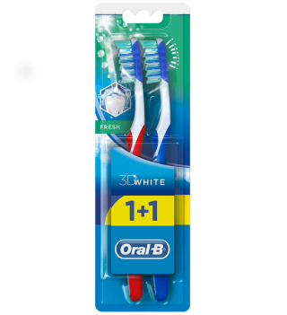 مسواک 3d white fresh soft بسته دو عددی اورال بی