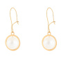 گوشواره طلا 18 عیار مدل مروارید کد E1702