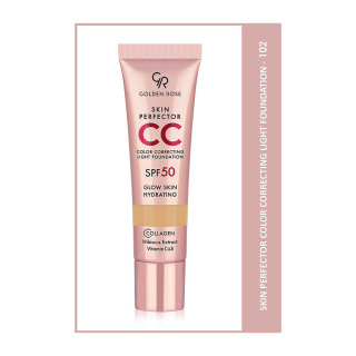 سی سی کرم با SPF50 کرم پودری گلدن رز حجم 30 میلی لیتر - 01