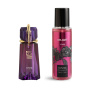 عطر جیبی زنانه تاینی مدل Mugler Alien النترا تاینی به همراه بادی اسپلش زنانه مدل Delight