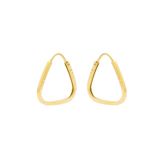 گوشواره حلقه ای طلا 18 عیار زنانه مدل ME1250 مهر گالری - 02
