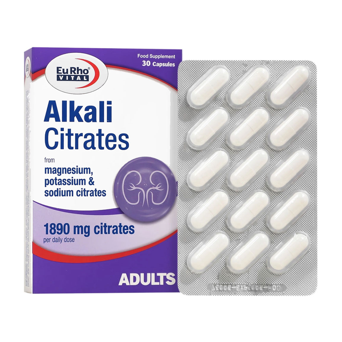 کپسول آلکالی سیترات بسته 30 عددی