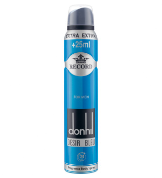 اسپری دئودورانت مردانه Donhill Desir Blue حجم 225میل رکورد
