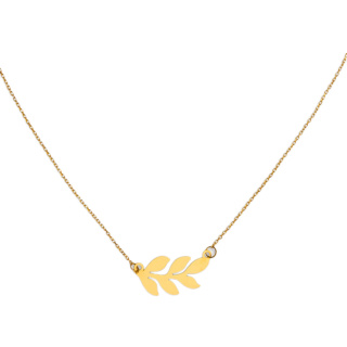 گردنبند طلا 18 عیار زنانه با زنجیر حلقه ای (فلامینگو) مدل MM2175 - 01