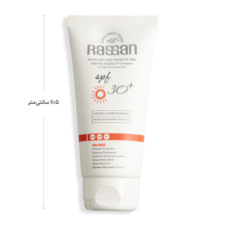 کرم ضد آفتاب رنگی با SPF 30 فاقد چربی و پارابن مناسب پوست چرب و مستعد آکنه حجم 40 میلی لیتر راسن - 03