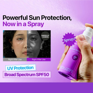 اسپری ضد آفتاب تثبیت کننده درخشندگی پوست شماره 9 حاوی NAD+ و PDRN حجم 50 میلی لیتر نامبوزین - 08