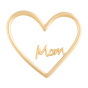 آویز طلا 18 عیار مدل قلب توخالی MOM