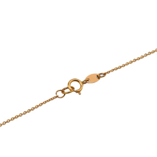 گردنبند طلا 18 عیار زنانه با زنجیر حلقه ای (فلامینگو) مدل MM2183 - 05