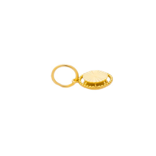 آویز گردنبند طلا 18 عیار زنانه طرح دایره کد MM2230 مهر گالری - 02