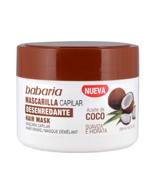 ماسک مو روغن نارگیل و آلوئه ورا حجم 250 میلی لیتر باباریا