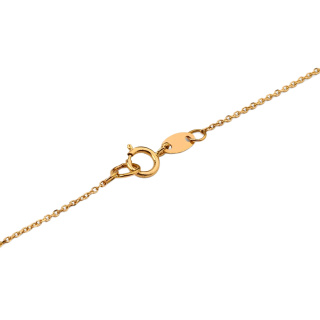 گردنبند طلا 18 عیار زنانه با زنجیر حلقه ای (فلامینگو) مدل MM2184 - 03