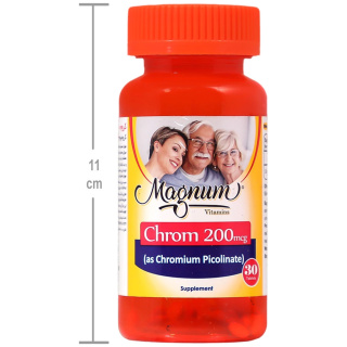 قرص کروم 200 میلی گرم بسته 30 عددی مگنوم ویتامینز - 03