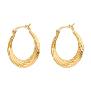 گوشواره طلا 18 عیار مدل اکوا زرین ایلونا گالری