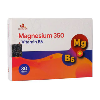 قرص منیزیم 350 و ویتامین ب 6 بسته 30 عددی ویتامین لایف - 02