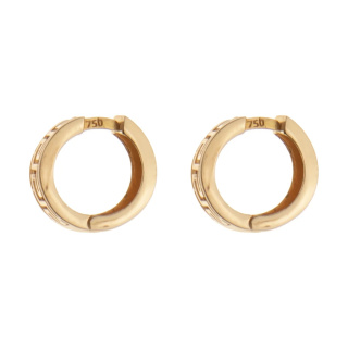 گوشواره حلقه ای طلا 18 عیار زنانه مدل ME1209 - 01