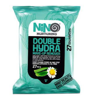 دستمال مرطوب آرایش پاک کن Double Hydra بسته 27 عددی نینو