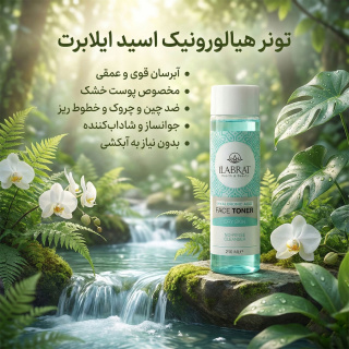 تونر صورت هیالورونیک اسید مناسب پوست خشک حجم 210 میلی لیتر ایلابرت - 04