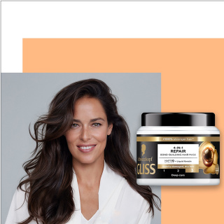 ماسک مو ترمیم کننده و تقویت کننده مدل 4 در 1 مناسب موهای بسیار آسیب دیده و خشک حجم 400 میلی لیتر گلیس - 03
