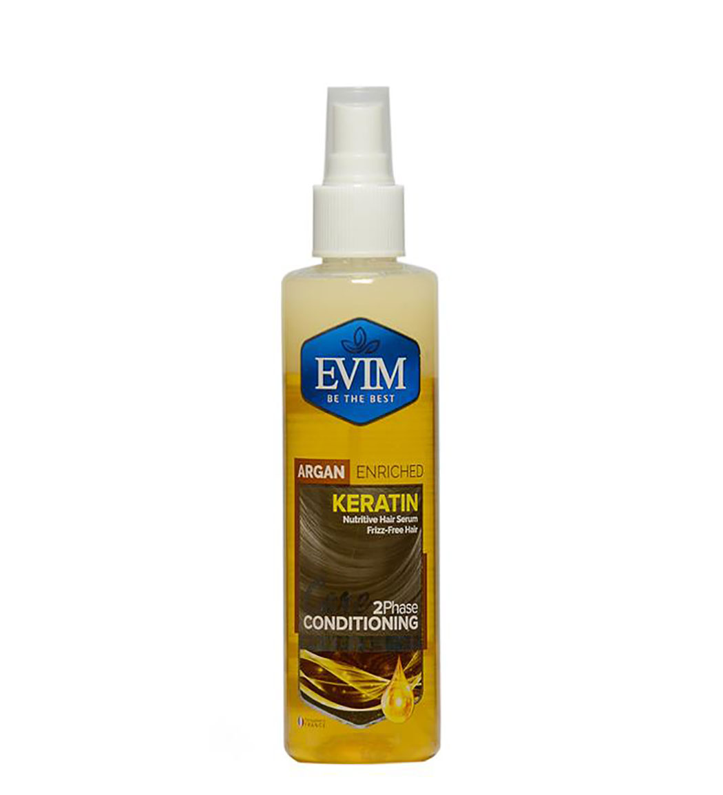 اسپری دو فاز روغن آرگان مناسب برای موهای خشک و آسیب دیده 200ml ایویم نمای ۲