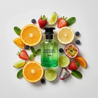 عطر جیبی مدل Louis Vuitton Pacific Chill حجم 25 میلی لیتر پینک ویژوال - 02
