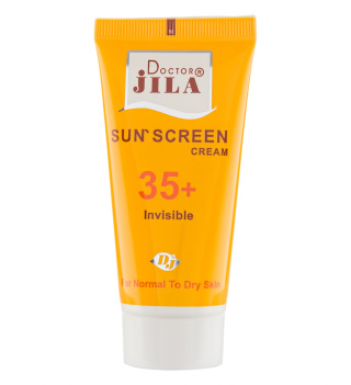 کرم ضد آفتاب بی رنگ دکتر ژیلا با SPF35 مناسب پوست نرمال و خشک حجم 50 میلی لیتر