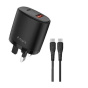 آداپتور 38W و کابل تایپ سی به تایپ سی مدل  TRAVEL CHARGER PACK PDQC3uKCC