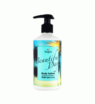 لوسیون بدن حاوی عصاره آلوئه ورا حجم 350 میلی لیتر سوپکس