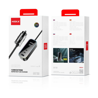 شارژر فندکی 120 وات هیسکا مدل HCC-328 - 04