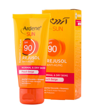 کرم ضد آفتاب رنگی و ضد چروک آردن سان SPF90 مدل Rejusol مناسب پوست معمولی و حساس حجم 50 میلی لیتر - 02