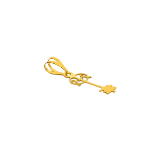 آویز گردنبند طلا 18 عیار زنانه طرح کلید کد MM2343 - 01