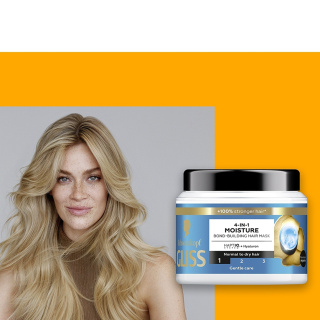 ماسک مو مرطوب کننده و تقویت کننده مدل 4 در 1 مناسب موهای نرمال تا خشک حجم 400 میلی لیتر گلیس - 01