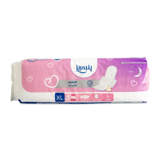نوار بهداشتی بالدار ضخیم لطیف سایز XL بسته 10 عددی پنبه ریز - 01