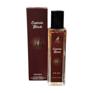 عطر جیبی مردانه مدل Capitan Black حجم 35 میلی لیتر الحمبرا - 01