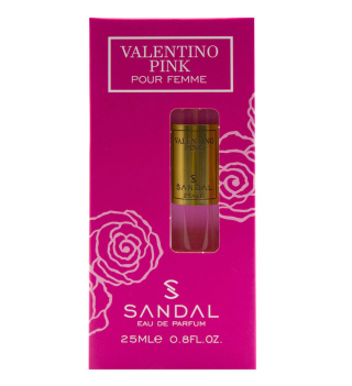 عطر جیبی زنانه مدل Valentino Pink حجم 25میل صندل - 01