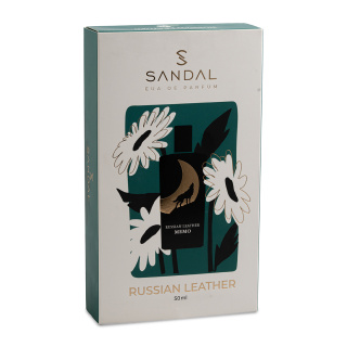 عطر جیبی زنانه و مردانه مدل Russian Leather حجم 50 میلی لیتر صندل - 03