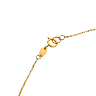 گردنبند طلا 18 عیار زنانه با زنجیر حلقه ای (فلامینگو) مدل MM2178 - 02