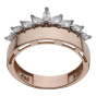 حلقه طلا 18 عیار زنانه مدل MR138103 طرح تاج