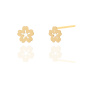 گوشواره طلا 18 عیار گل کدE1865