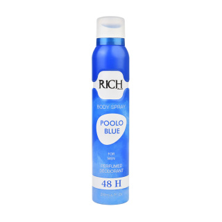 اسپری بدن مردانه ریچ بونومیا مدل Poolo Blue حجم 200 میلی لیتر
