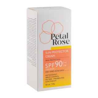 ضد آفتاب بی رنگ پتال رز با SPF90 مناسب پوست چرب حجم 50 میلی لیتر - 03