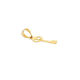 آویز گردنبند طلا 18 عیار زنانه طرح کلید کد MM2347 - 01