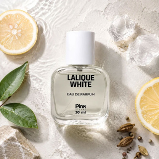 عطر جیبی مردانه مدل Lalique White حجم 30 میلی لیتر پینک ویژوال - 01