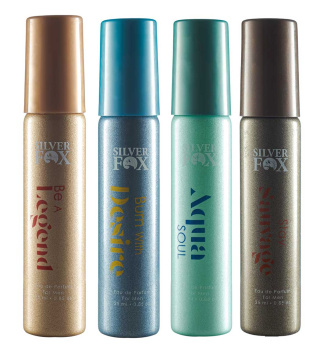 پکیج 4 عددی عطر جیبی مردانه سیلور فاکس حجم 25 میلی لیتر