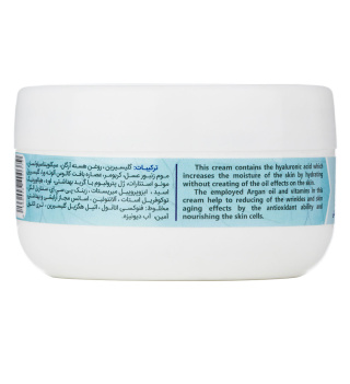 کرم آبرسان حاوی هیالورونیک اسید و روغن هسته آرگان مناسب پوست خشک و حساس 200میل موزیلا - 03