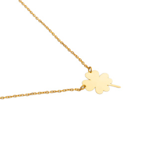 گردنبند طلا 18 عیار زنانه با زنجیر حلقه ای (فلامینگو) مدل MM2179 - 03