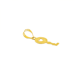 آویز گردنبند طلا 18 عیار زنانه طرح کلید کد MM2348 - 01