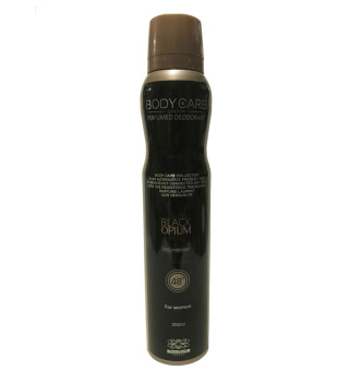 اسپری دئودورانت زنانه مدل Black Opium حجم 200 میل بادی کر
