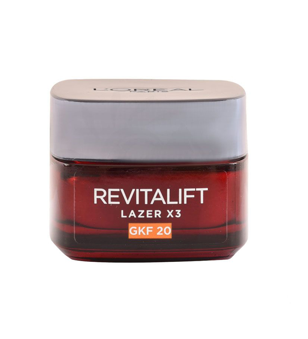 کرم ضد چروک ،ضد پیری و ضد لک سری REVITALIFT LAZER X3 GKF20 حجم 50 میل