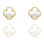 گوشواره طلا 18 عیار ون کلیف کوچک کدE1234