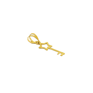 آویز گردنبند طلا 18 عیار زنانه طرح کلید کد MM2346 - 01